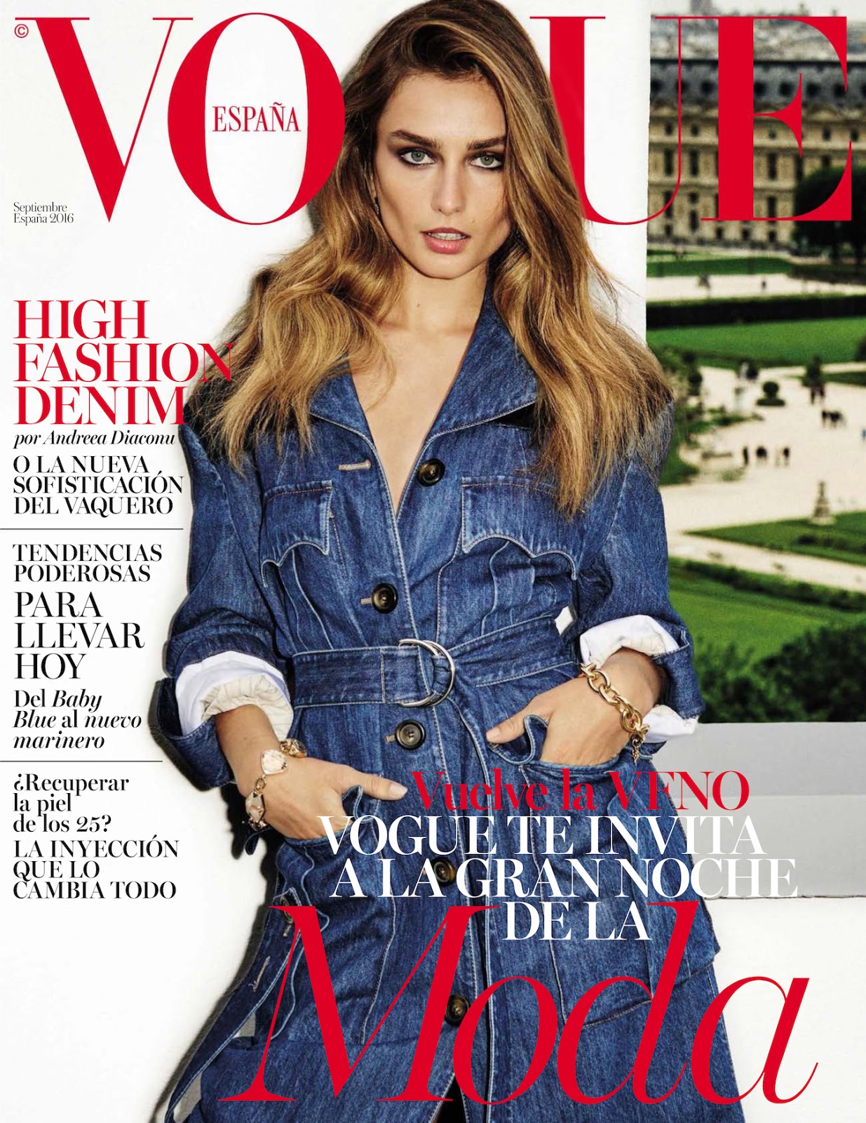 Ezra Petronio Snaps Andreea Diaconu In Paris For Vogue Spain September ...