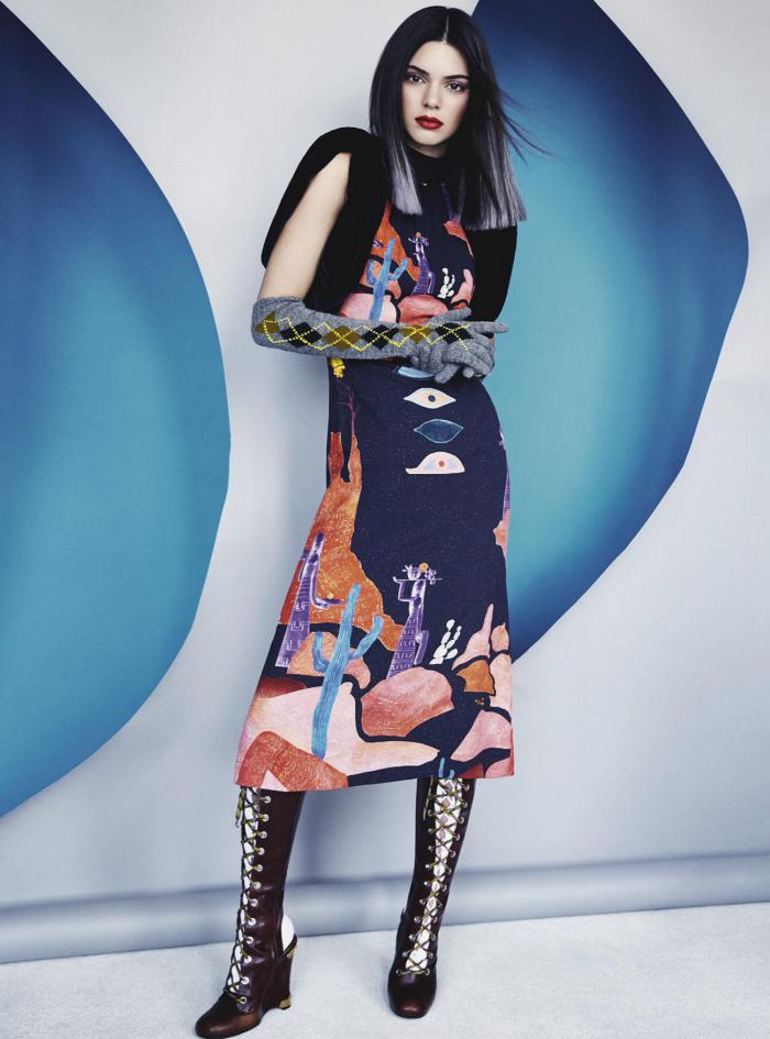 Kendall Jenner Wears Eye- Popping Color By Patrick Demarchelier For ...
