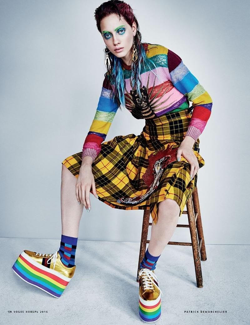 Lia and Odette Pavlova Front 'New Rave' By Patrick Demarchelier For ...