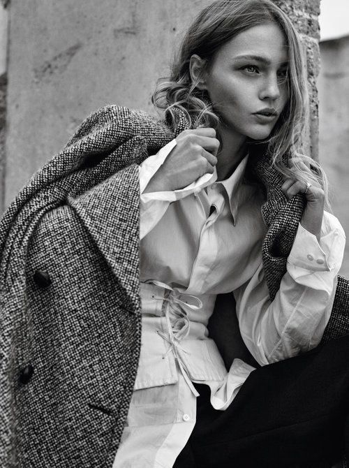 Sasha Pivovarova Wears the Pants In Gregory Harris Images For Vogue ...