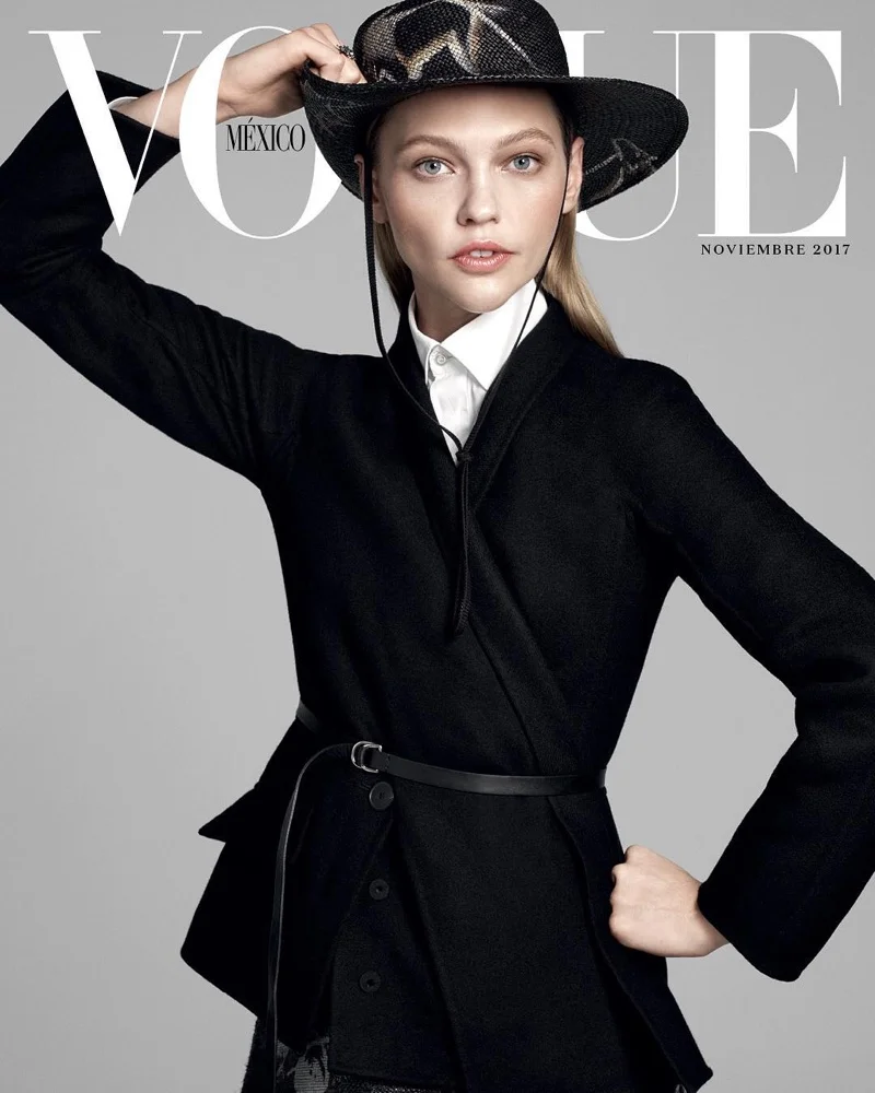 Sasha Pivovarova Fronts Vogue Mexico November 2017 Lensed By Paola