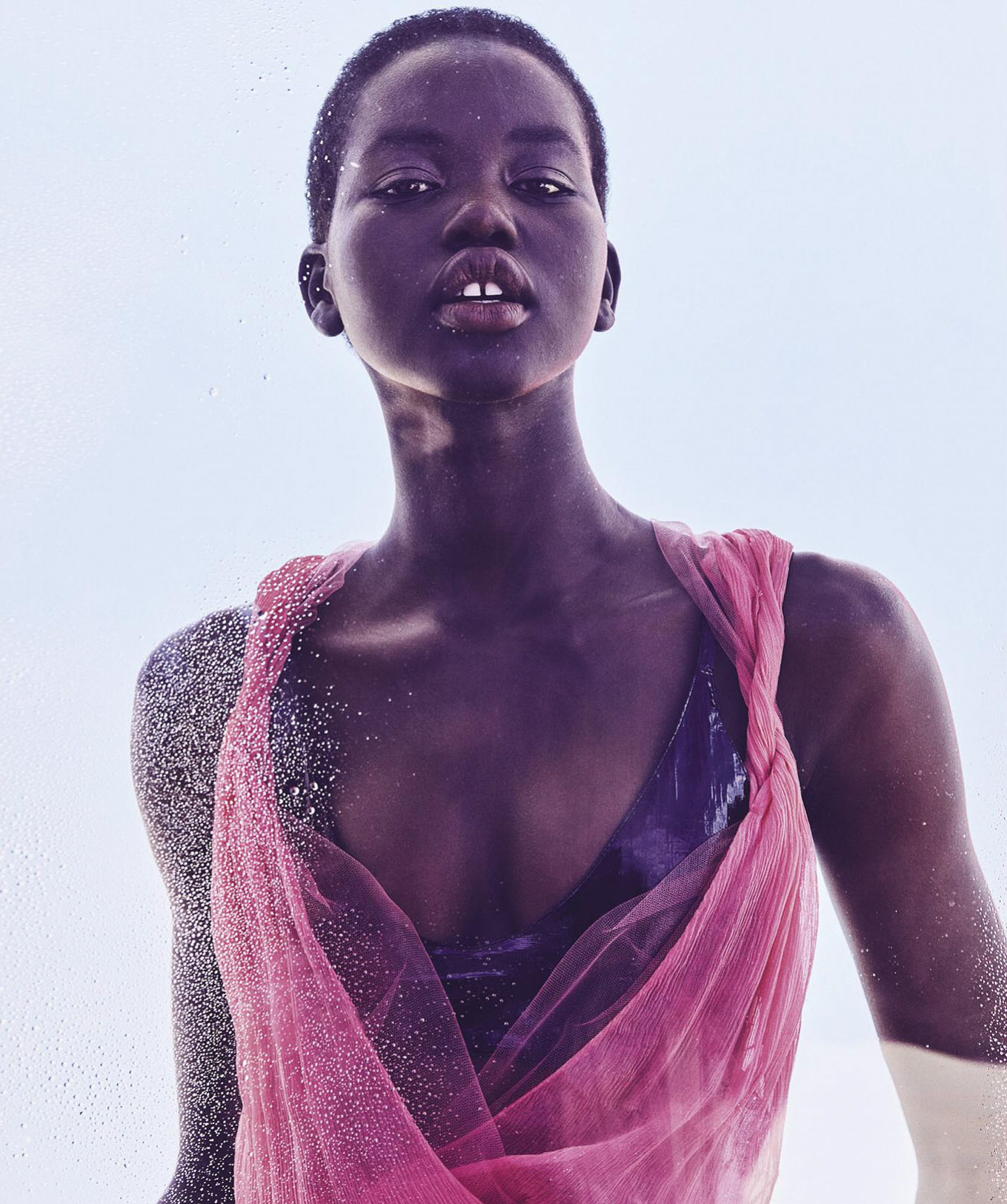 Nicole Bentley Flashes Adut Akech In 'Rise & Shine' For Vogue Australia