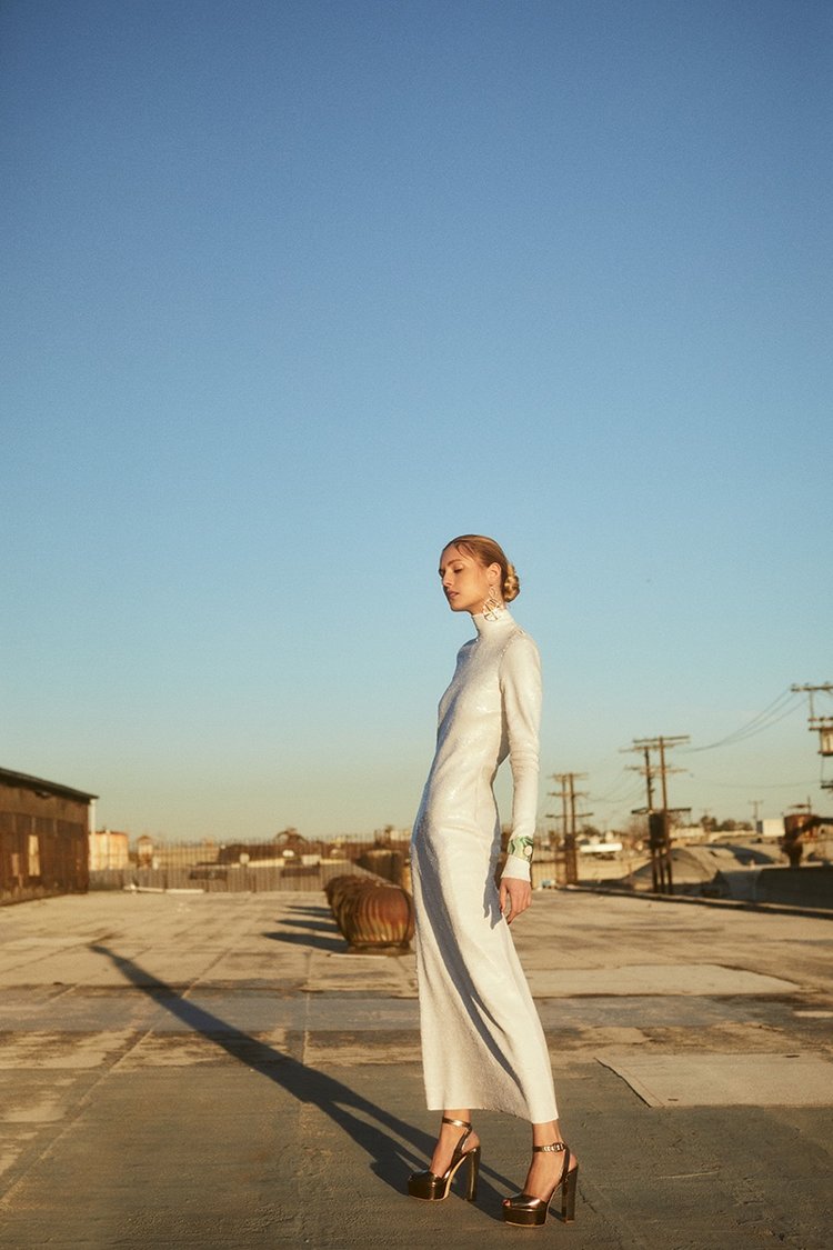 Nadja Bender Goes Glam In Zoey Grossman Images For Vogue Arabia July ...