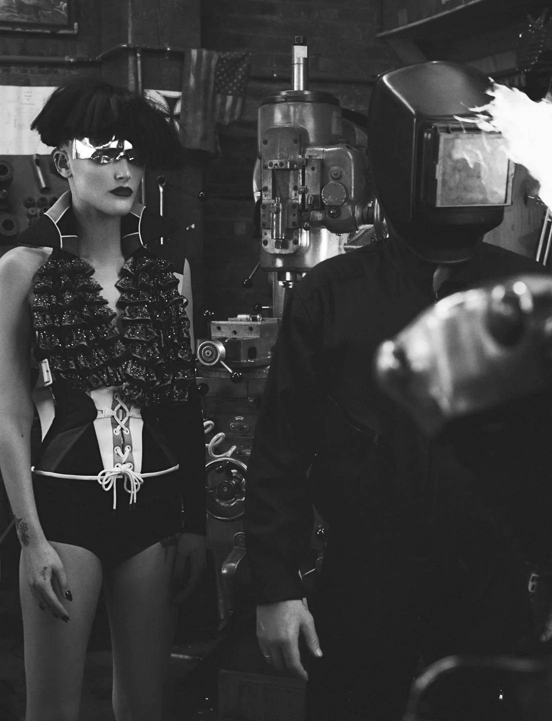 Catherine McNeil Channels Sexy Robot Women In Hugh Lippe Images For