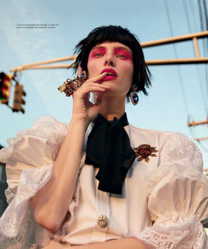 Ava Smith in Dolce Gabbana for Harper's Baz Chile  (4).jpg