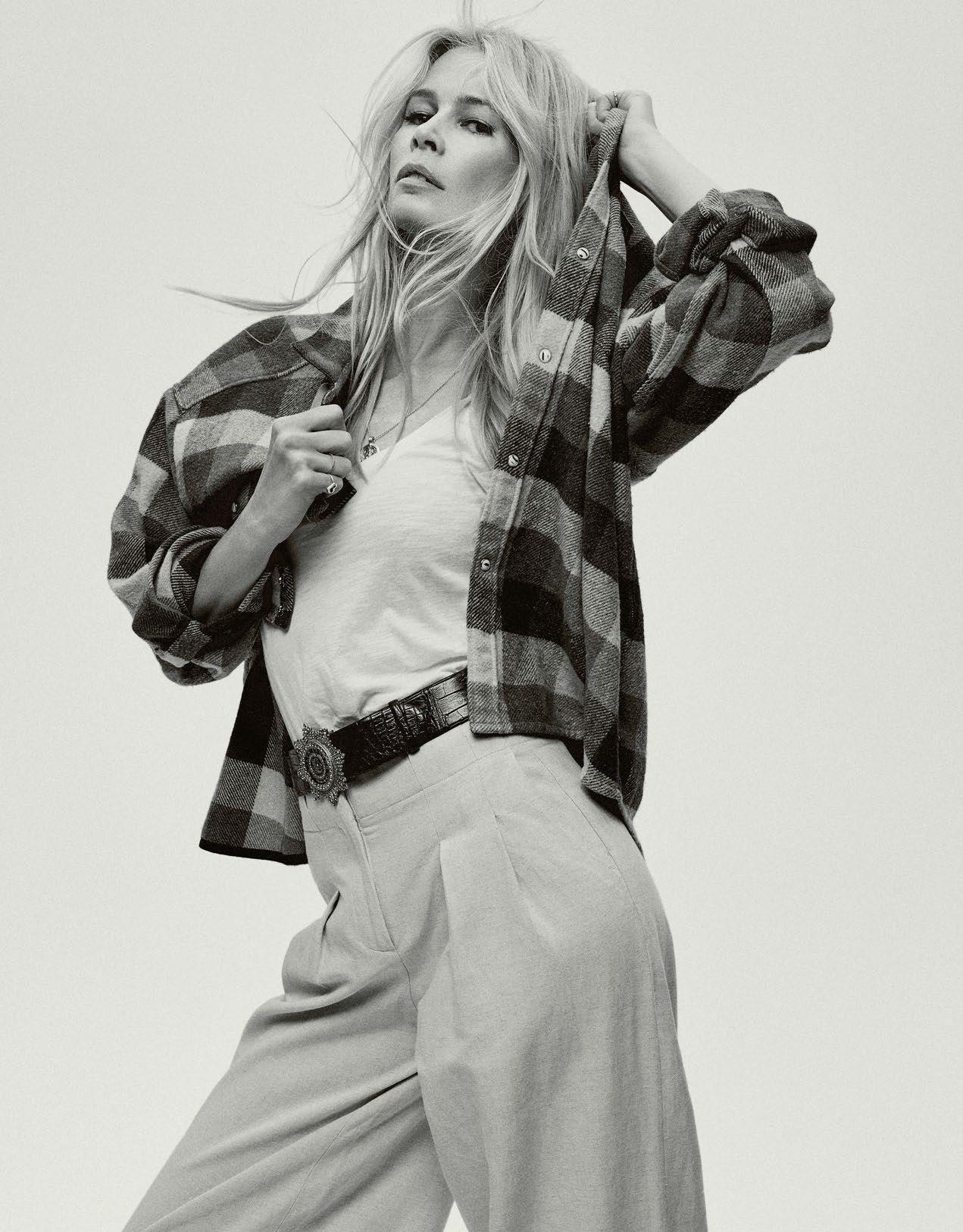 Claudia Schiffer Is All Denim, Lensed By Gregory Harris For Vogue Paris ...