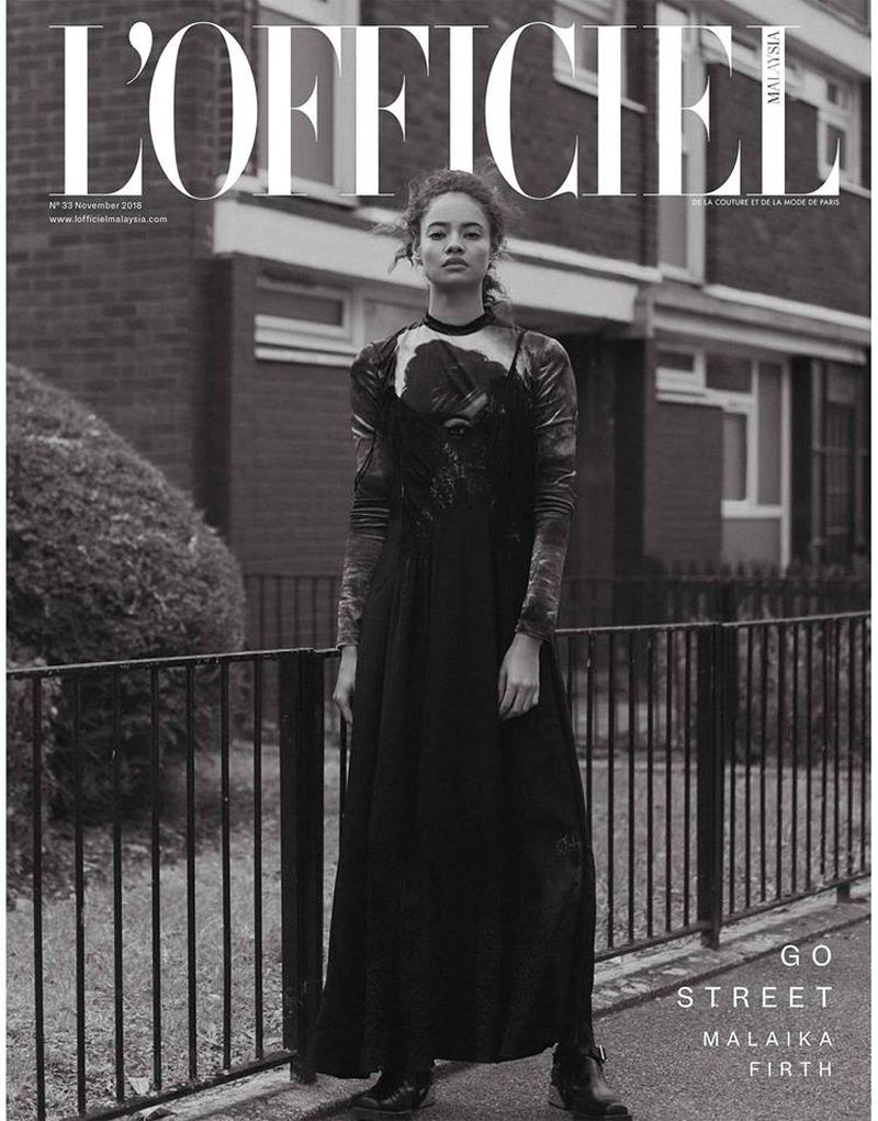 Malaika Firth by Onin Lorente for L'Officiel Malaysia Nov 2018 Cover.jpg