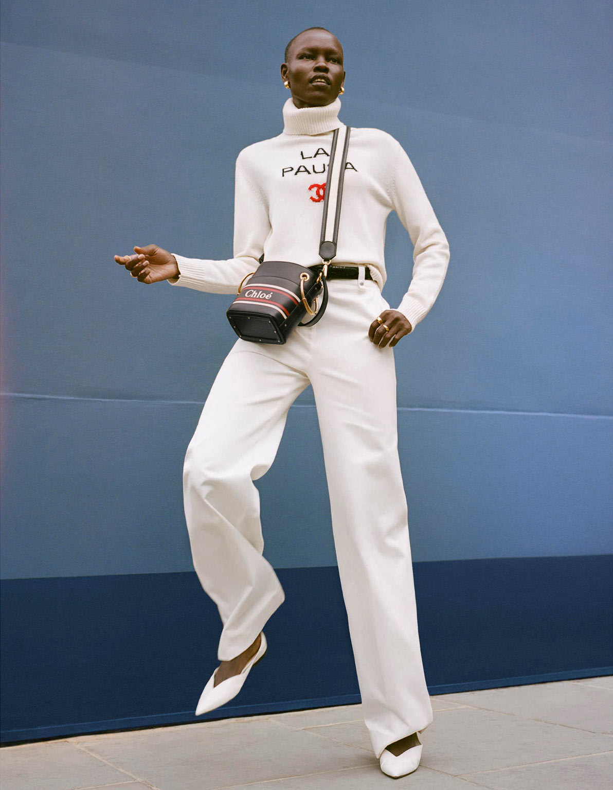 Grace Bol Wears 'Red, White + Blue' By Mehdi Lacoste For Porter ...