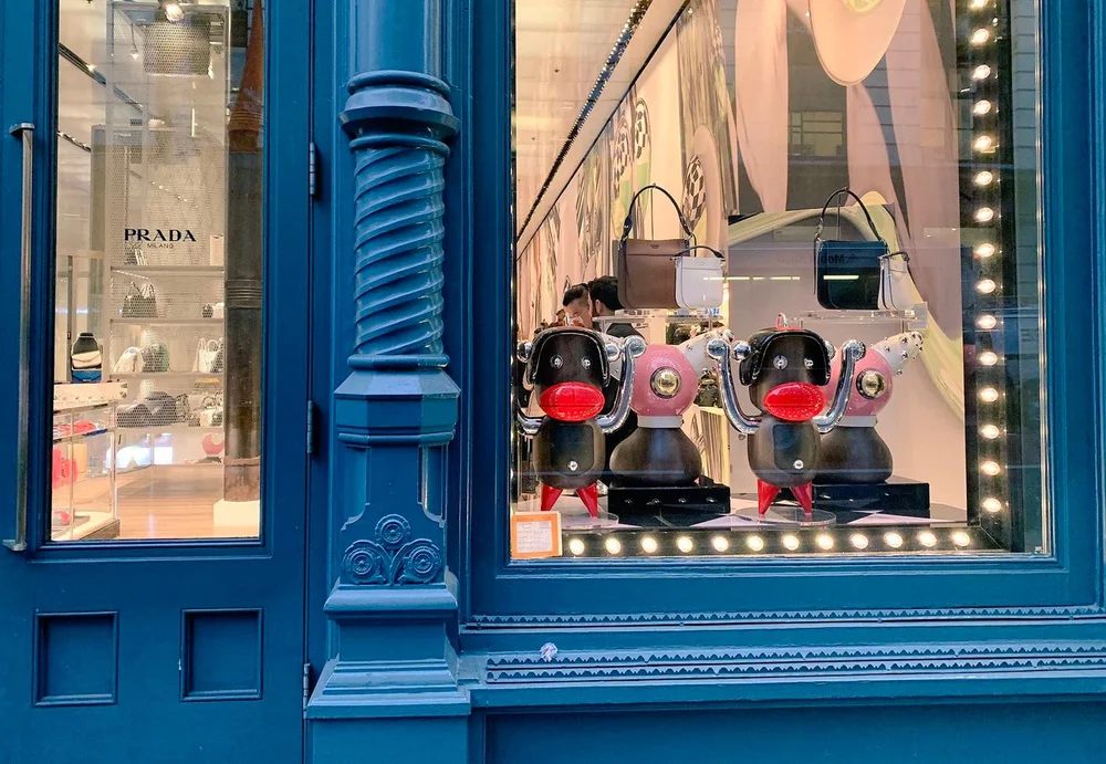 Prada Soho Window Display 2022 Christmas Miuccia Prada — Blackness: Politics, Activism, Culture, Style
