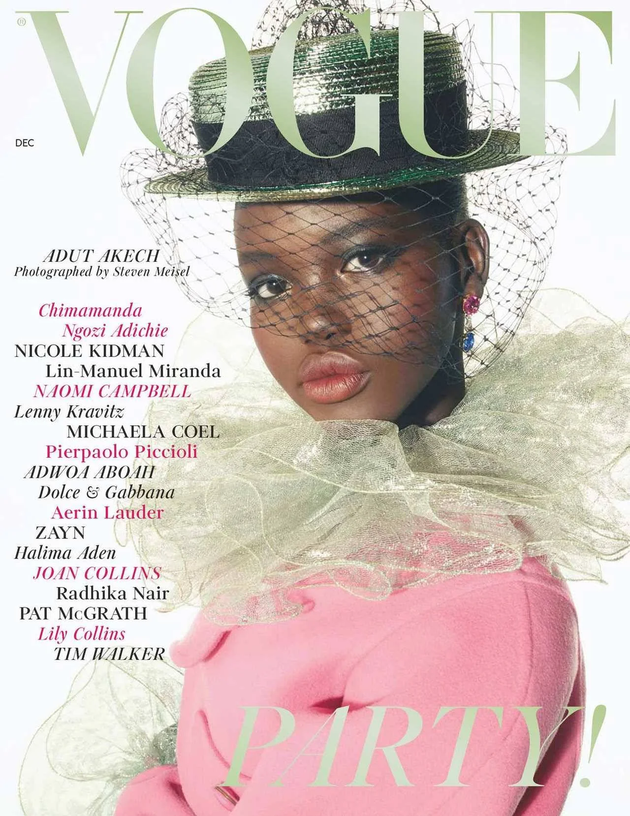 Adut Akech by Steven Meisel for Vogue UK December 2018
