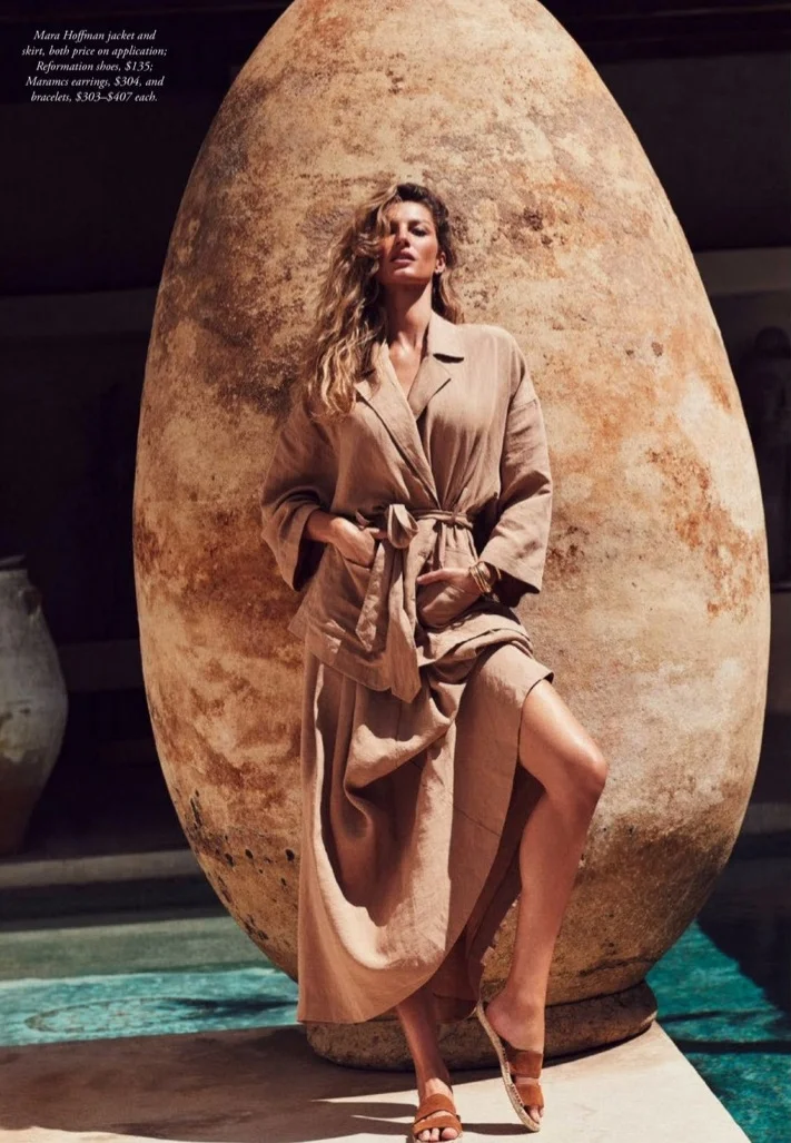Gisele Bundchen Wears Sensual Elegance By Nino Muñoz For Harper's