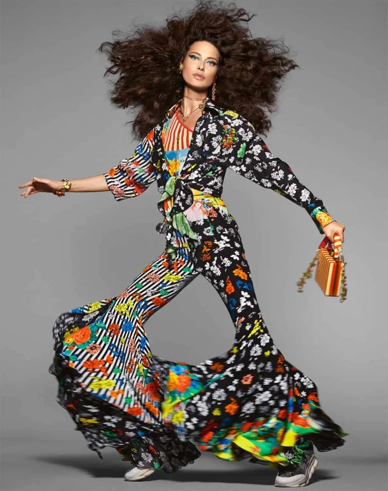 Shaalom Harlow by Steven Meisel for Versace Spring 2019 Campaign