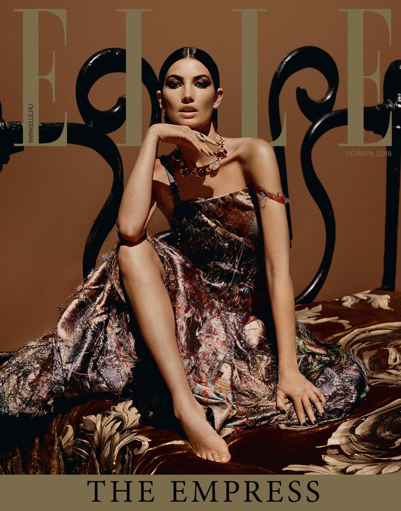 Lily Aldridge by Dan Beleiu for Elle Russia Cover.jpg