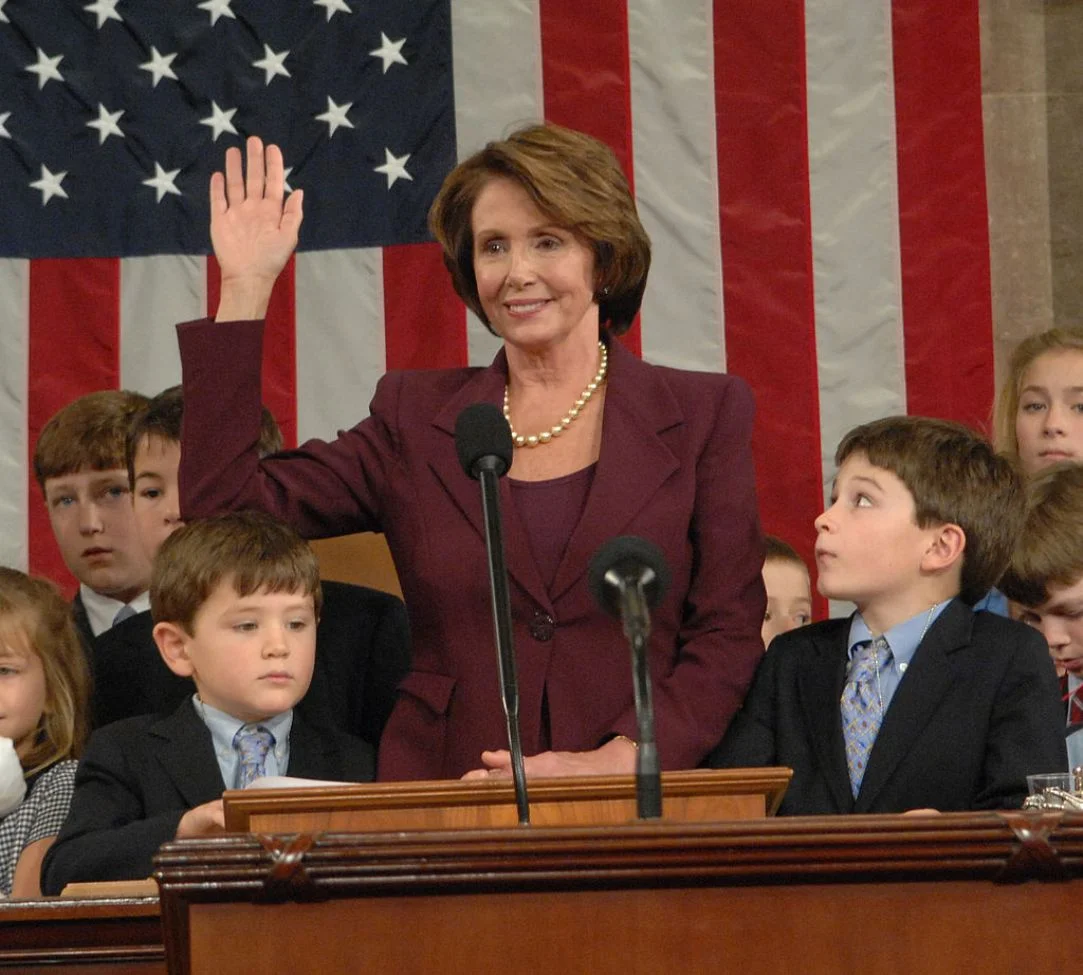 Nancy :Pelosi becoming Speaker of the House in 2007