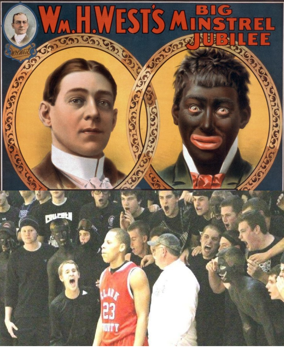 Covington Catholic High School Students carry on blackface tradition at 2012 basketball game.