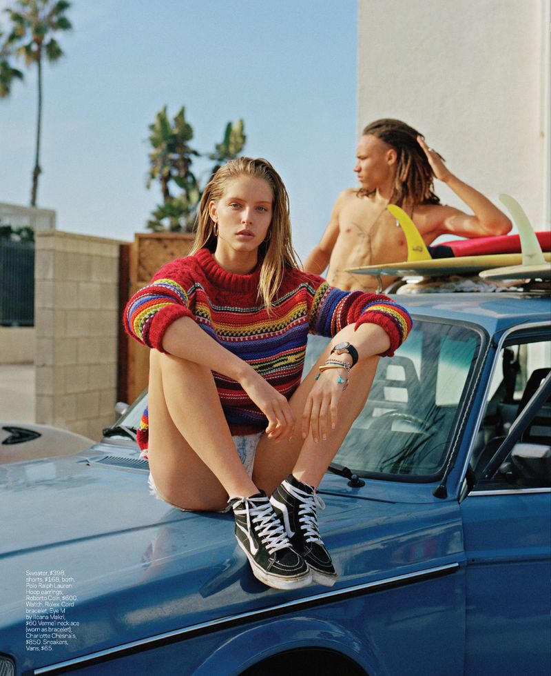 Abby Champion Is Surfside In LA, Lensed By Terence Connors In 'Hang Ten ...