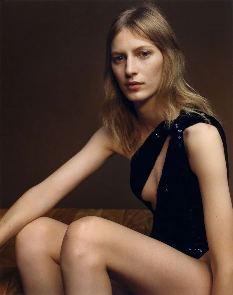 Julia Nobis Poses With Louis Vuitton Capucines Bag for Fall '19