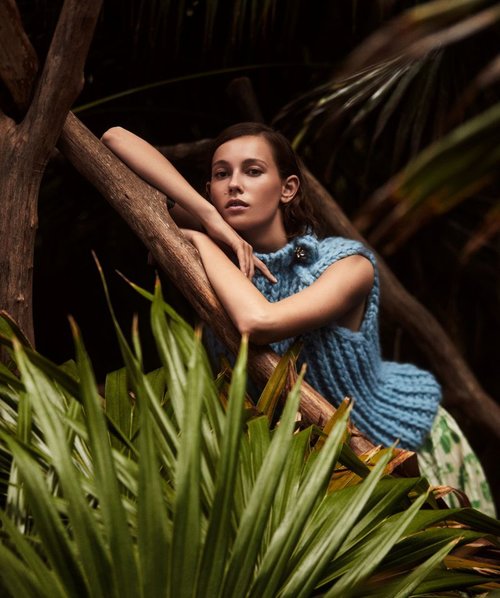 Mali Koopman Basks In Nature, Lensed By Adam Franzino For Harper's ...