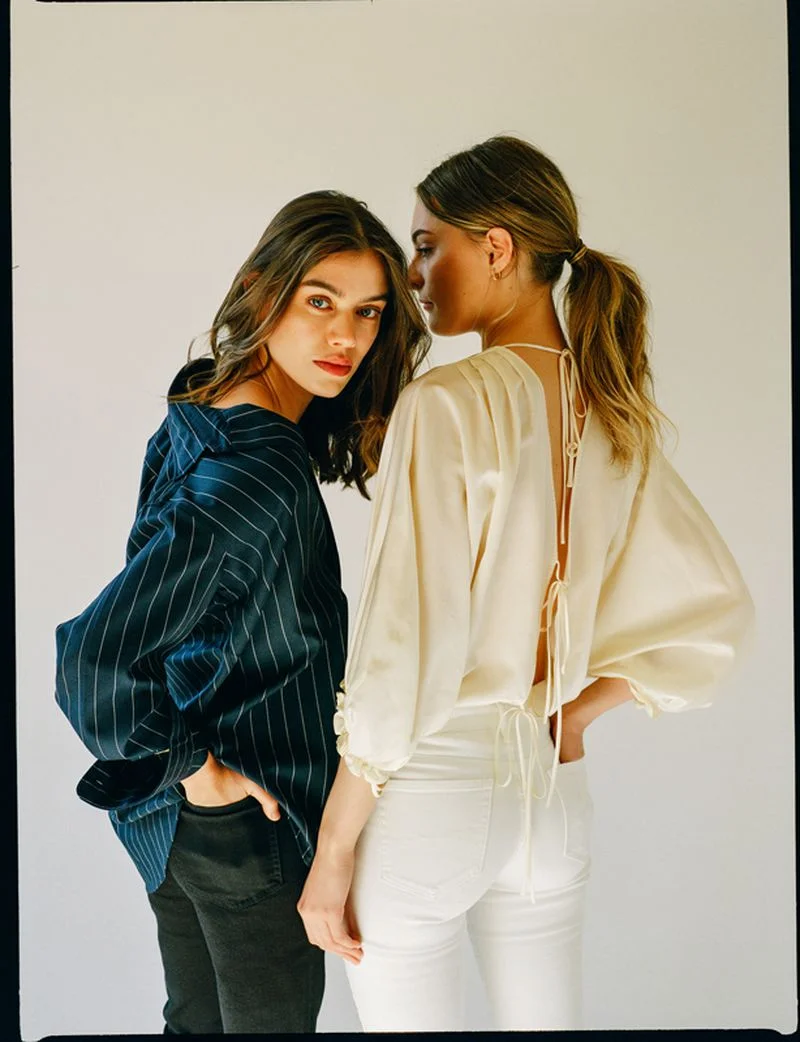 Tiffany Nicholson Eyes Christie Tyler + Joanna Halpin In Ralph Lauren Jeans For Goop.com