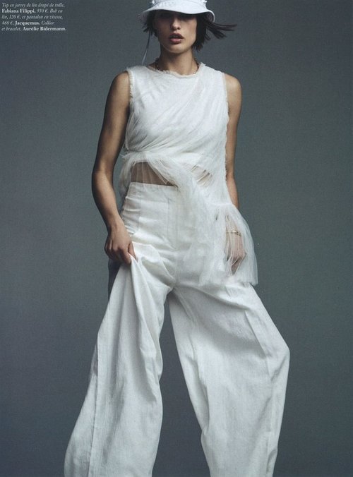 Julia Van Os Wears White Femininity Lensed By Nathaniel Goldberg For ...