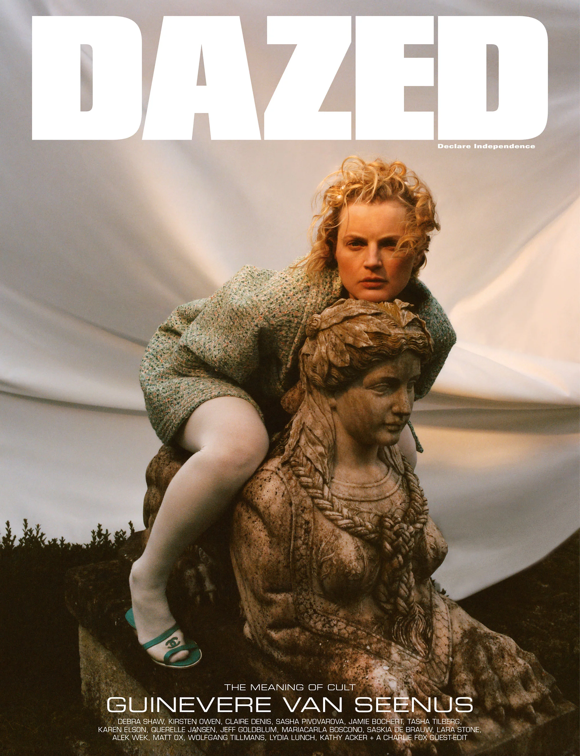 Guinevere Van Seenus by Tom Johnson for Dazed Magazine’s SS2019 ‘The Meaning of Cult’ issue.