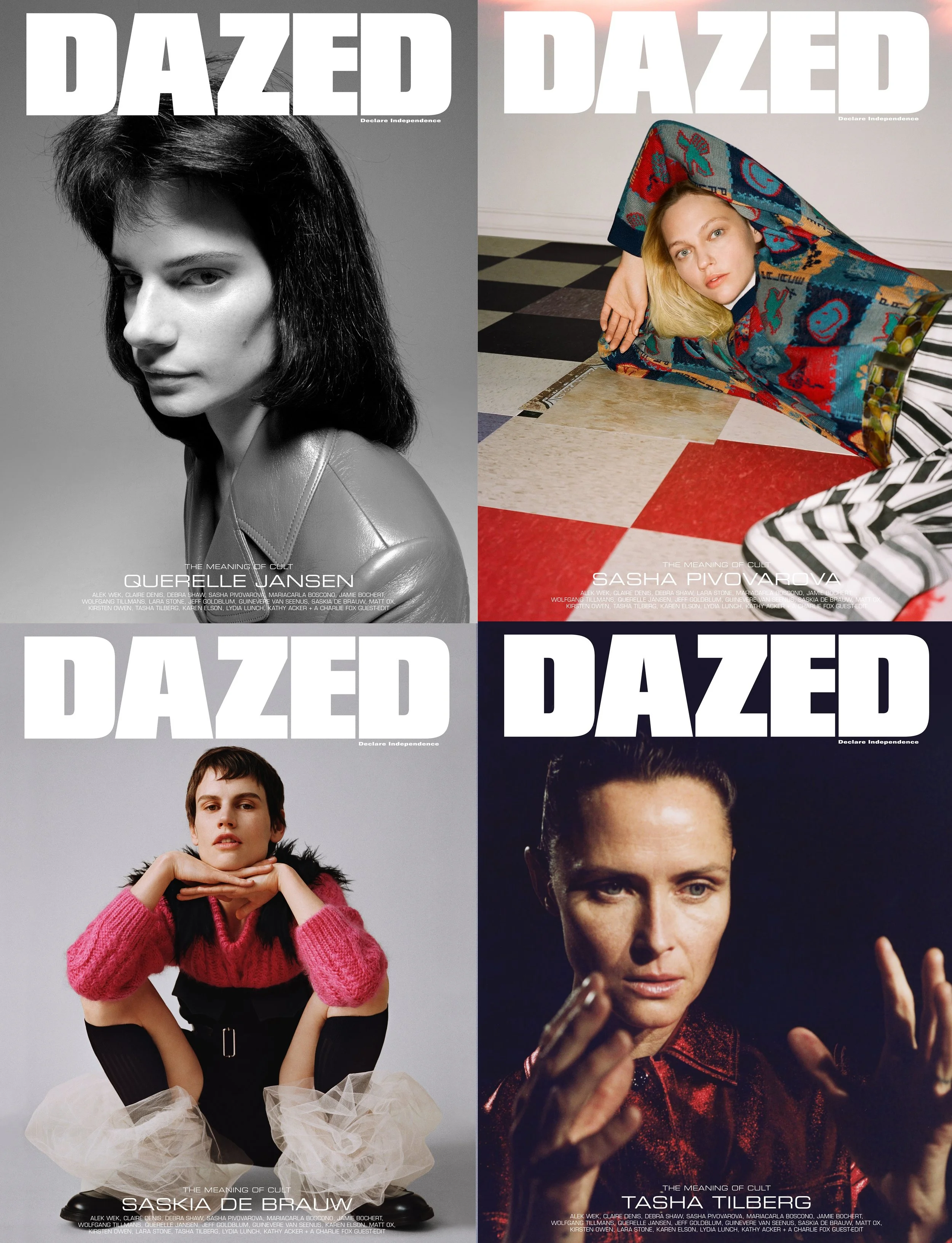 Querelle Jansen by Julien Martinez Leclerc, Sasha Pivovarova by Ben Toms, Saskia de Brauw by Angelo Pennetta, Tasha Tilberg by Suffo Moncloa