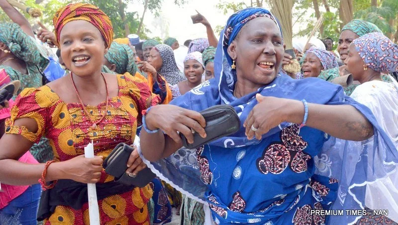 Nigerian women callling for gender equality on International Women’s Day 2017.