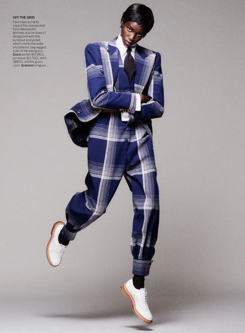 Rising star Anok Yai gets the dandy treatment for Vogue US May 2019 ‘Suit Yourself’. AOC has tracked Anok Yai from day one , part of our commitment to #BlackGirlMagic.