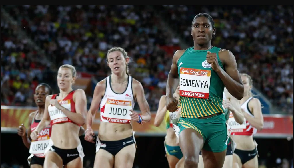 Caster Semenya eases through 1500 metres heat as uncertain future remains. Gold Coast Bulletin Australia April 2018. AFP/Adrian Dennis