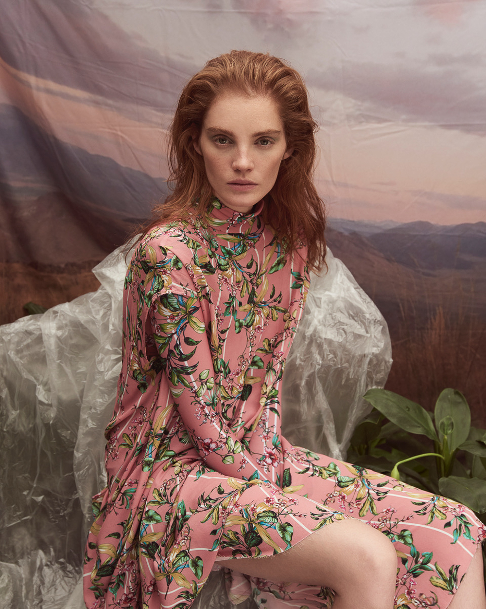 Alexina Graham Is Hothouse Flower In Andreas Ortner Images For Marie ...