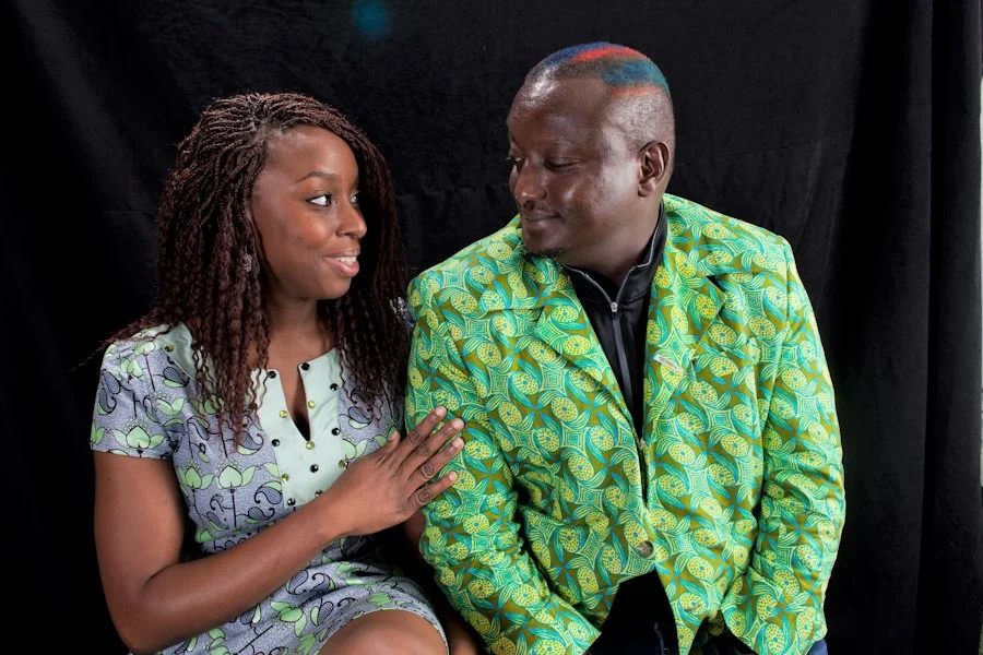 Chimamanda Ngozi Adichie with Binyavanga Wainaina at Lannan Foundation 2011. via Flickr