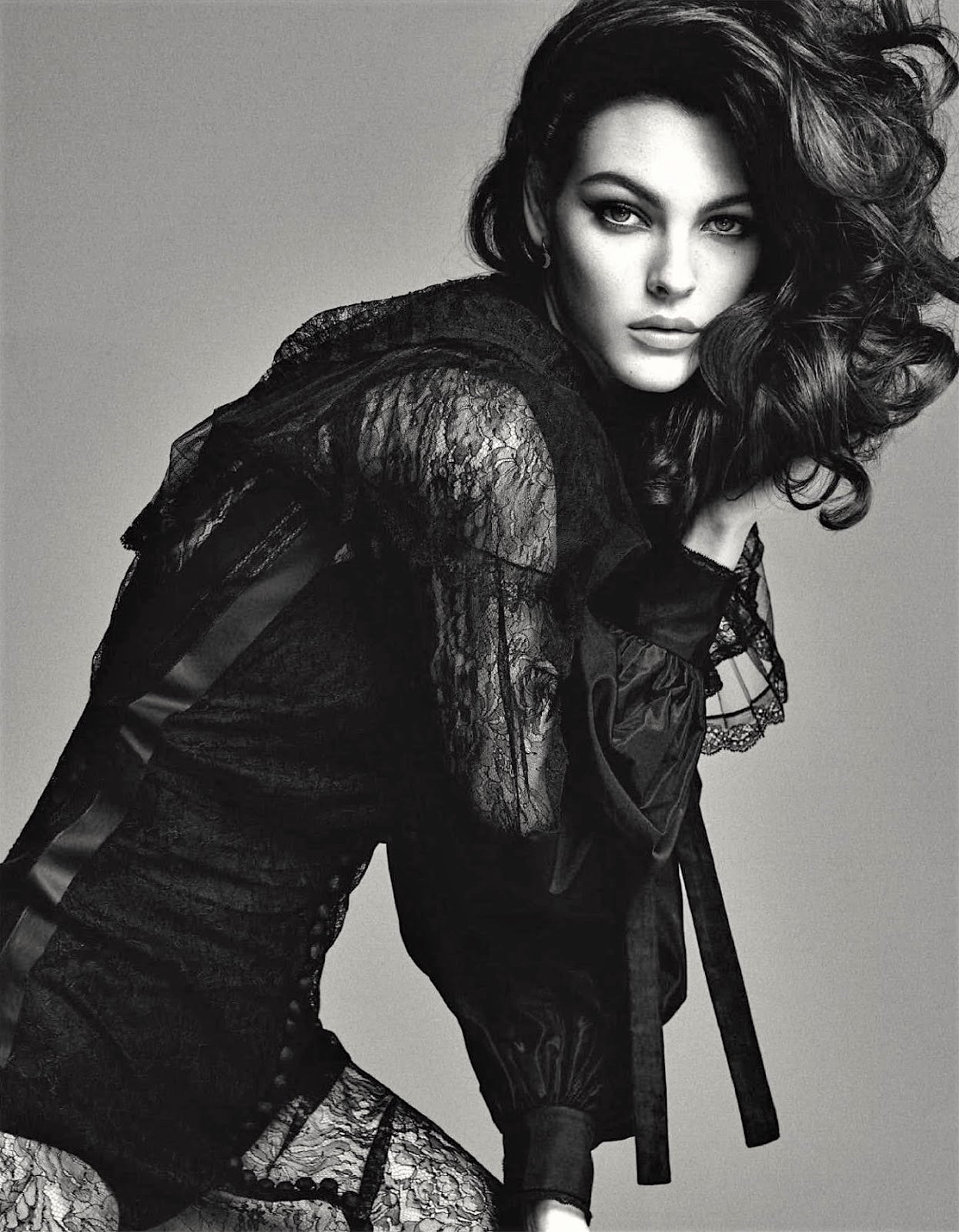 Vittoria Ceretti Wears Black Sensuality Lensed By Luigi + Iango For