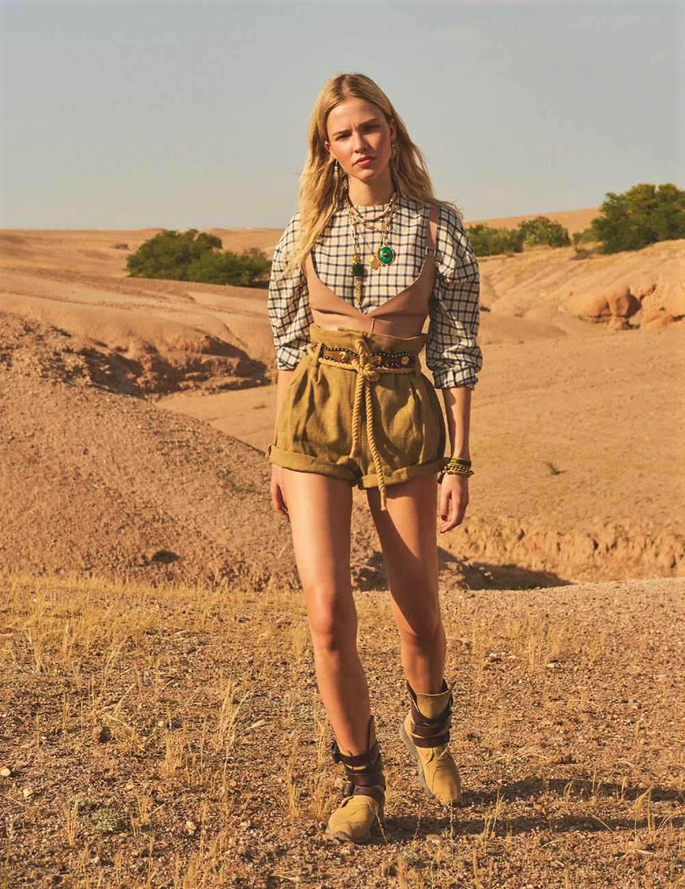 Sasha Luss Is Pure Desert Beauty In 'Mode Trotteuse' Lensed By Tuns ...