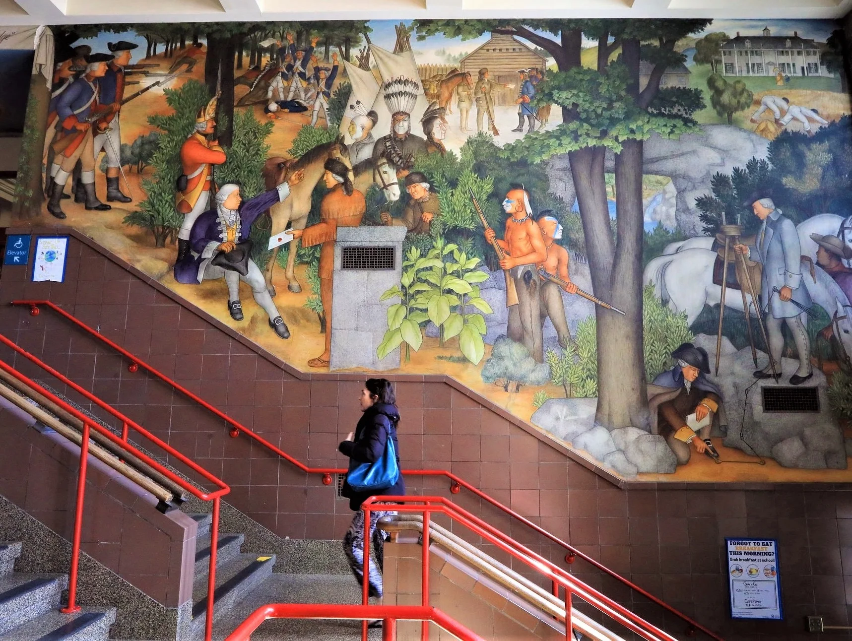 JUST ONE OF 13 PANELS IN VICTOR ARNAUTOFF’S ‘THE LIFE OF WASHINGTON’ SET TO BE DESTROYED BY SAN FRANCISCO SCHOOL BOARD FOR BEING RACIST.