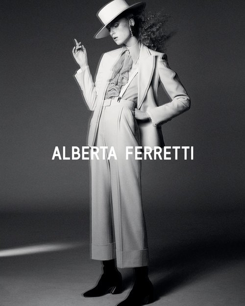 Rianne Van Rompaey Wears Sophisticated Glamour For Alberta Ferretti's ...