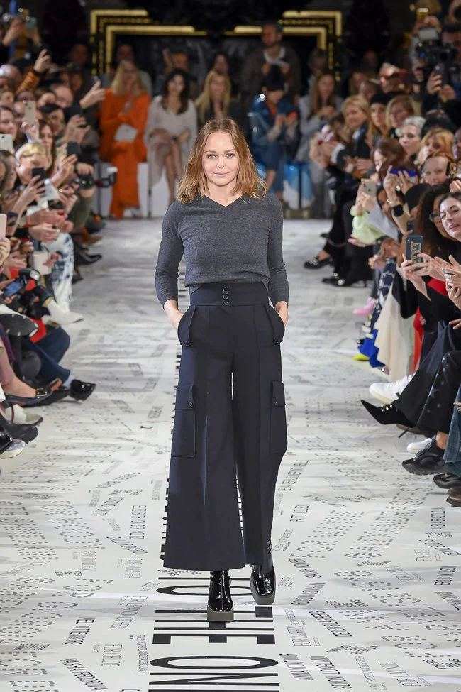 Stella McCartney at her fall 2019 women’s show in Paris.CreditStephane Mahe/Reuters