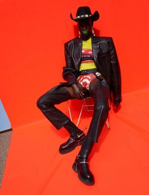 Adut Akech Saddles Up In WOW Images by Viviane Sassen for Dazed ...