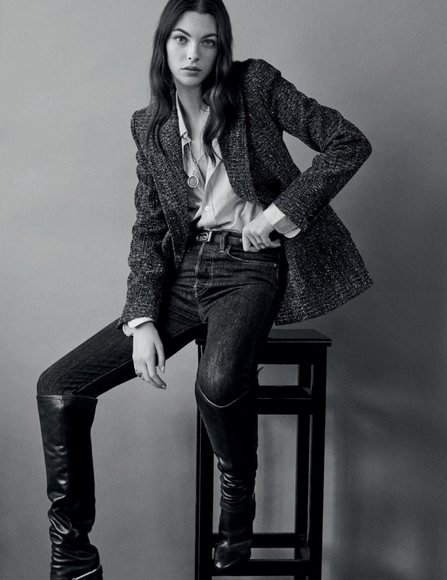 Vittoria Ceretti Poses in '70s Bourgeois Classics Lensed by Giampaolo