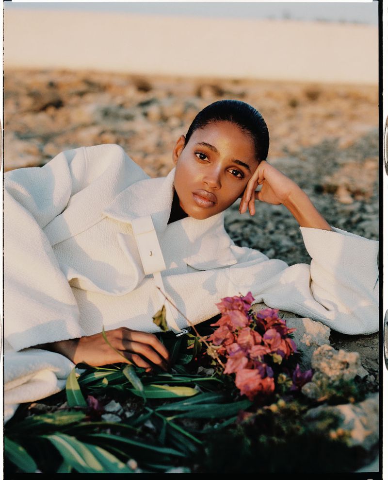 Aya Jones Poses in Jacquemus, Lensed by Dan Beleiu for Vogue España ...