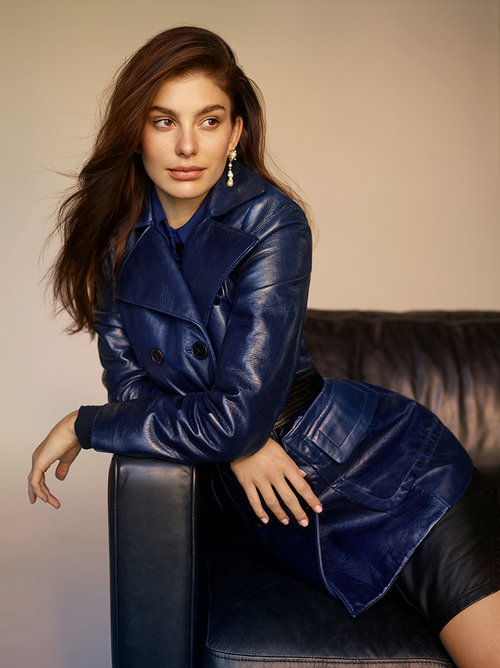 Camila Morrone Poses In Fall Leathers by Thomas Whiteside for Vogue ...