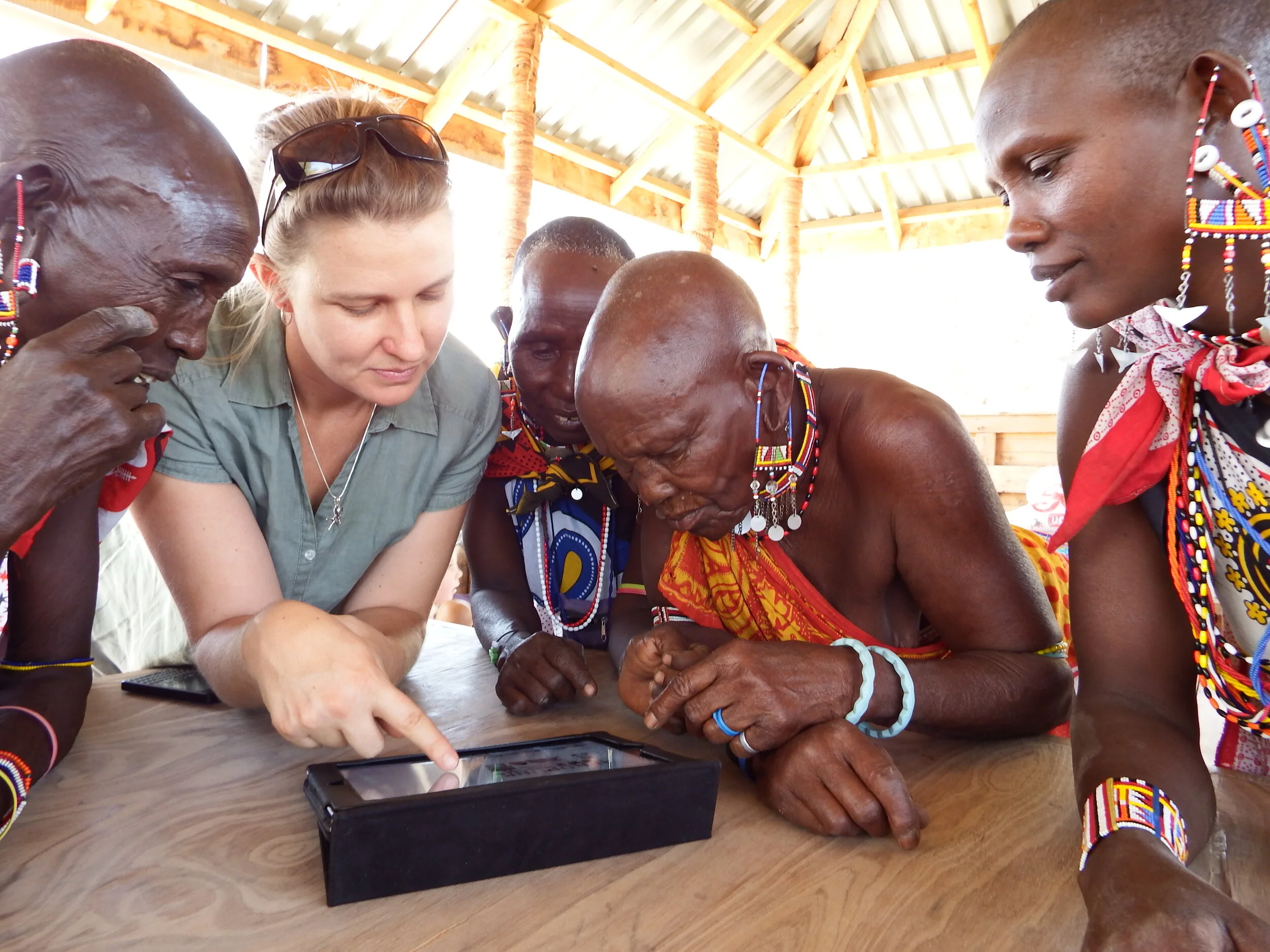 Samantha du Toit at the Lale’enok Resource Centre, Kenya
