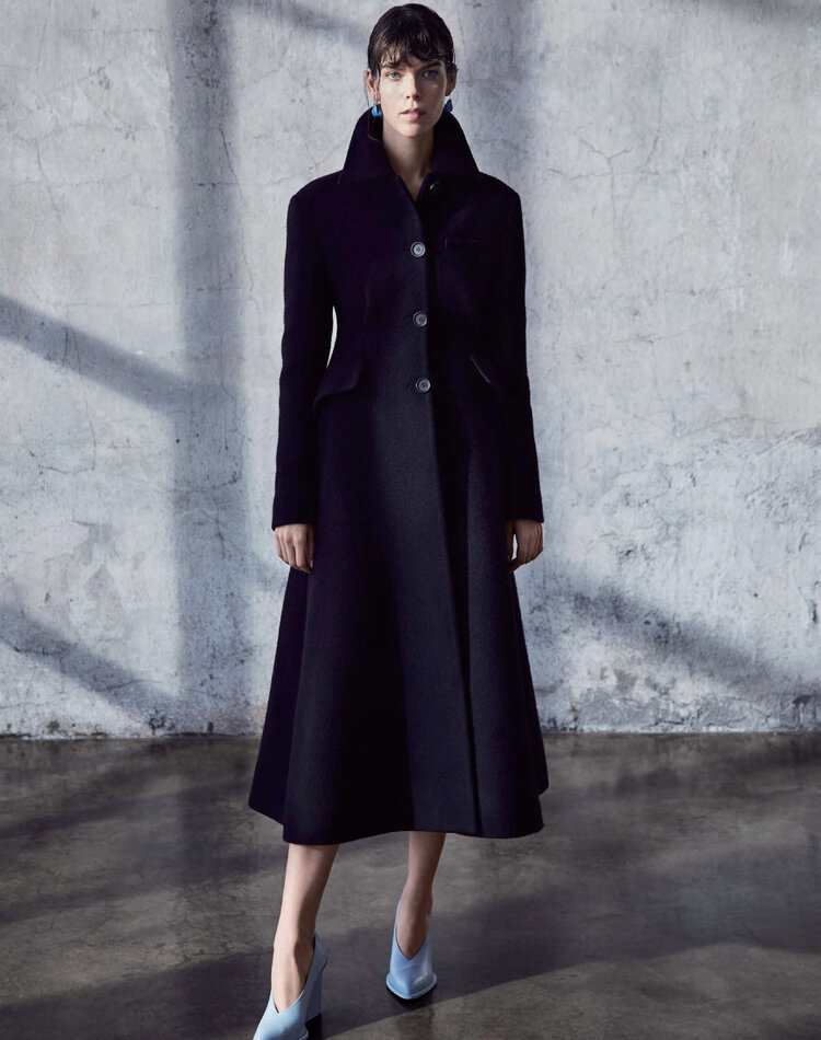 Meghan Collison Wears 'Sharp Edges' Fall 2019 Coats, Jackets +Suits by ...