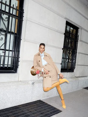 Claire Rothstein Flashes Cindy Bruna in Uptown Fall Luxury for Bergdorf