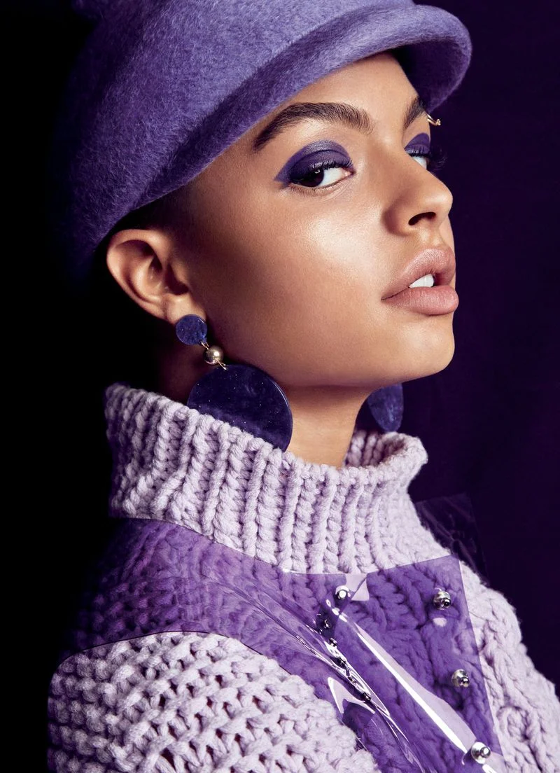 India Makailah Graham Faces Harper's Bazaar Arabia October 2019 by ...