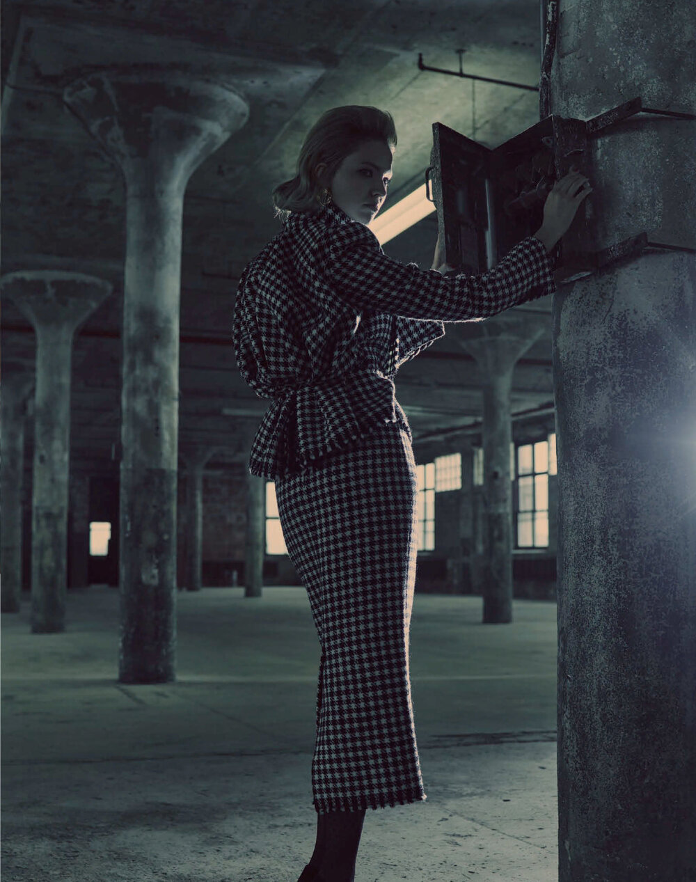 Sasha Luss by Regan Cameron in 'New Look' Tweeds, Plaids — Anne of ...