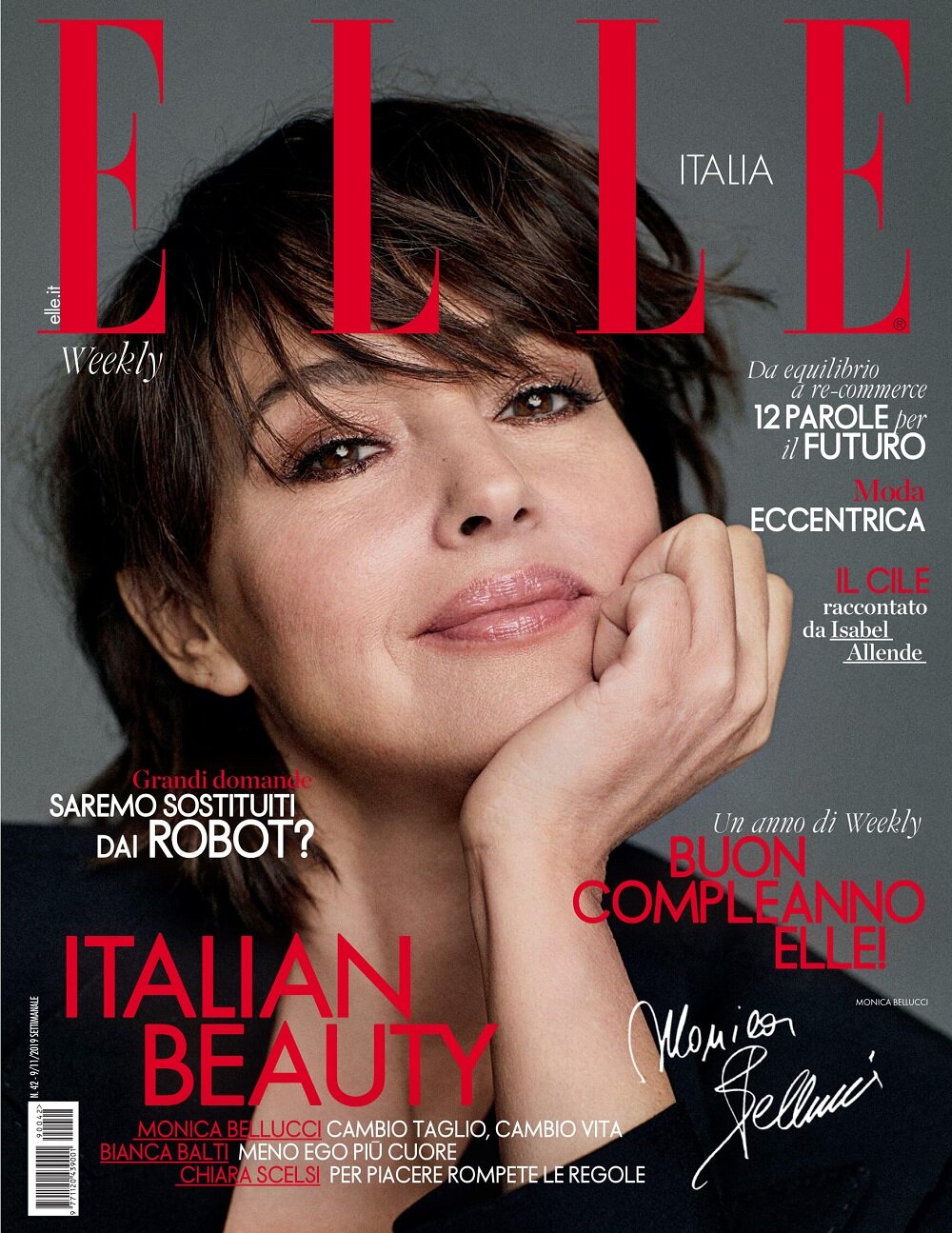 Xavi Gordo Monica Bellucci in ELLE Italy November 2019 cover.jpg