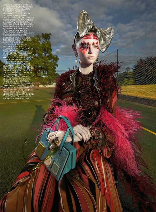 'Tickled Pink' Modern Color Pattern Fashion for British Vogue — Anne of ...