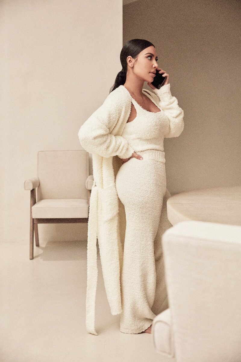 Kim Kardashian's SKIMMS Cozy Collection Begs a Sustainable Fabric
