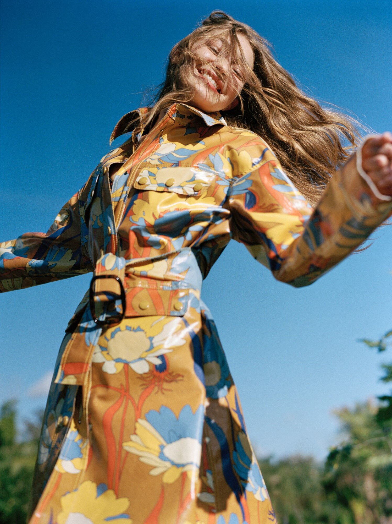 Gigi Hadid by Sean Thomas in Marni at Vogue US Jan. 2020