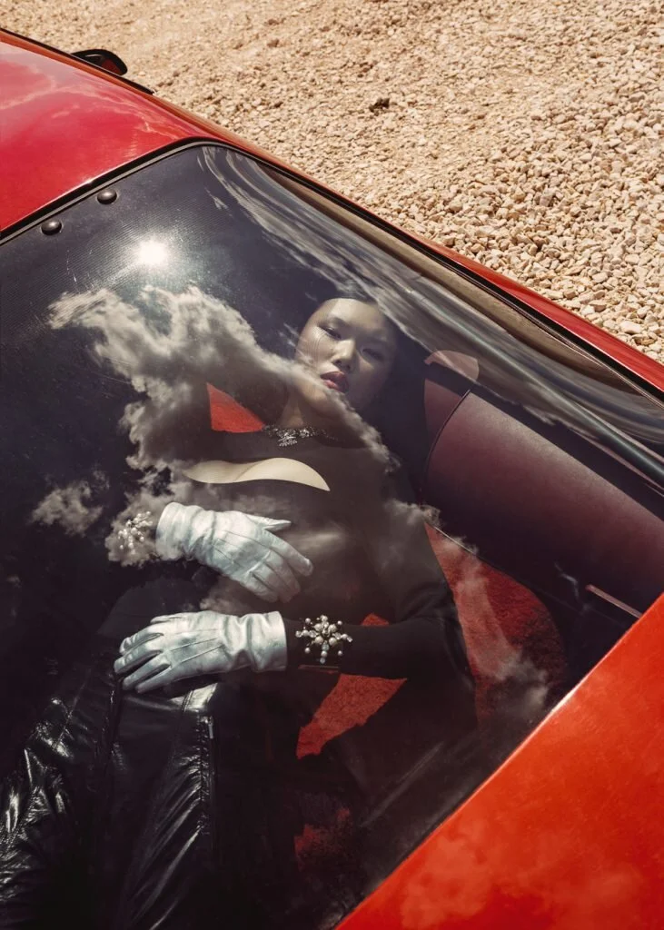Kayako Higuchi Drives In Fashion's Sexy Fast Lane Harper's Bazaar ...
